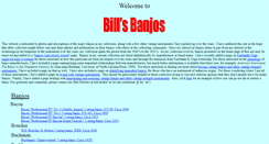 Desktop Screenshot of billsbanjos.com
