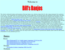 Tablet Screenshot of billsbanjos.com